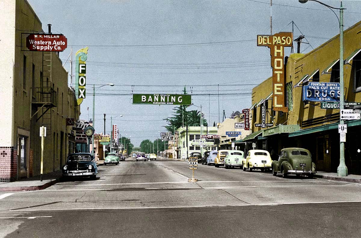 Banning Ca Downtown - 1940s